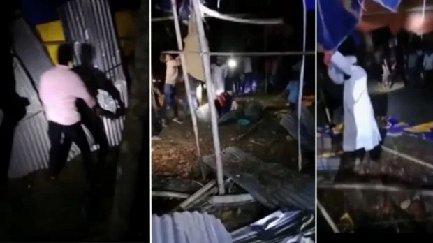বরিশালে মেলা ও যাত্রার প্যান্ডেল ভাঙচুর-অগ্নিসংযোগ